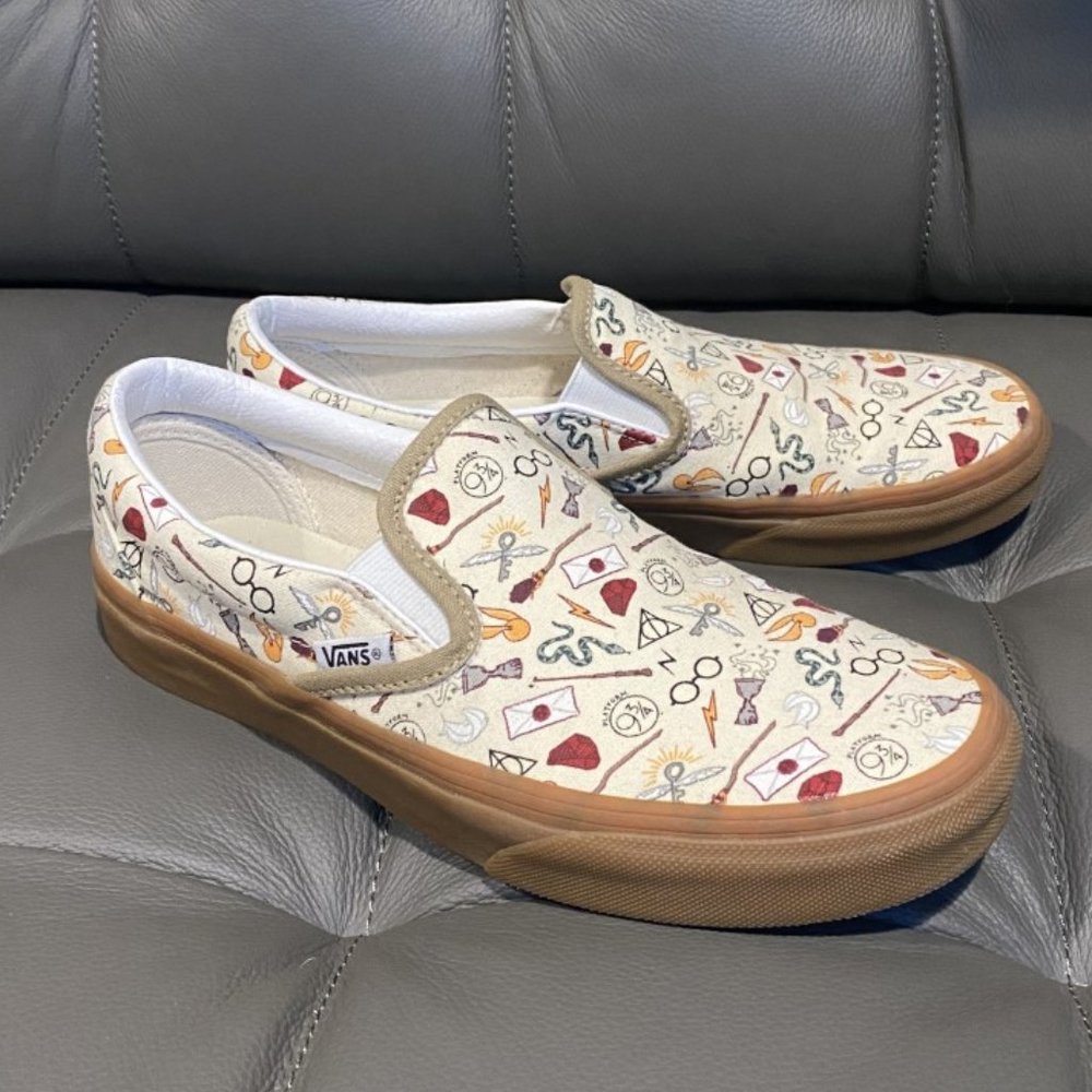 Vans Era Custom Harry Potter Shoes - Size 8W 6.5M